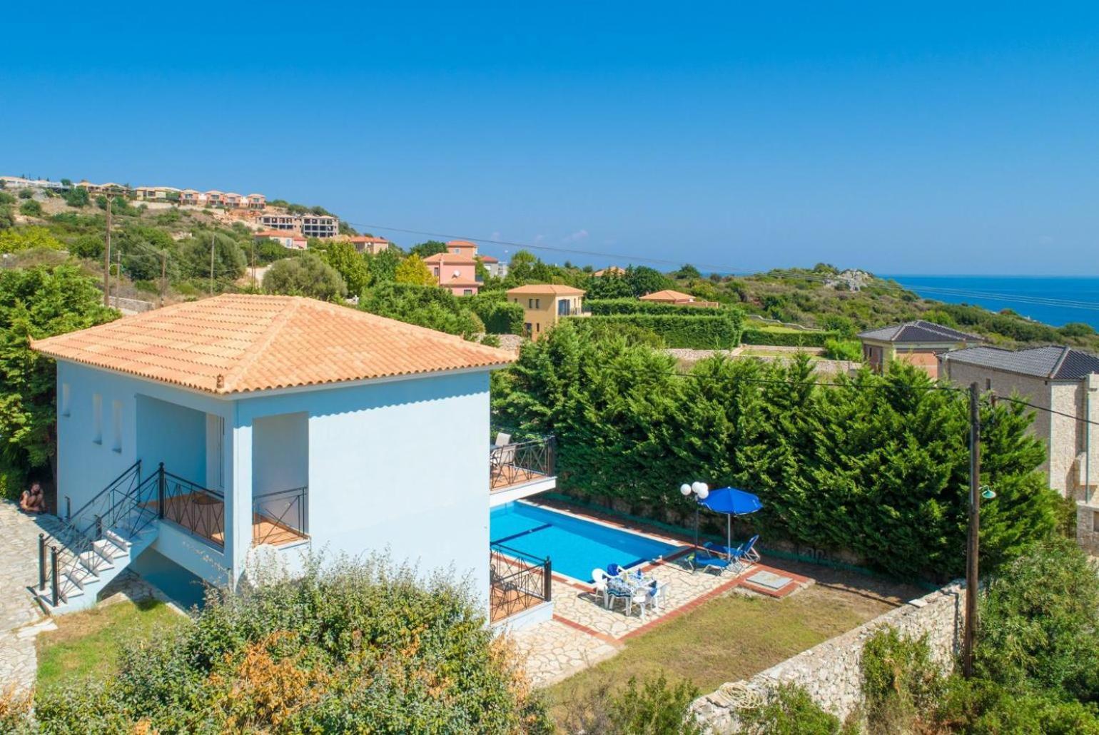 Skala Villa Blue Spathíon Exterior foto
