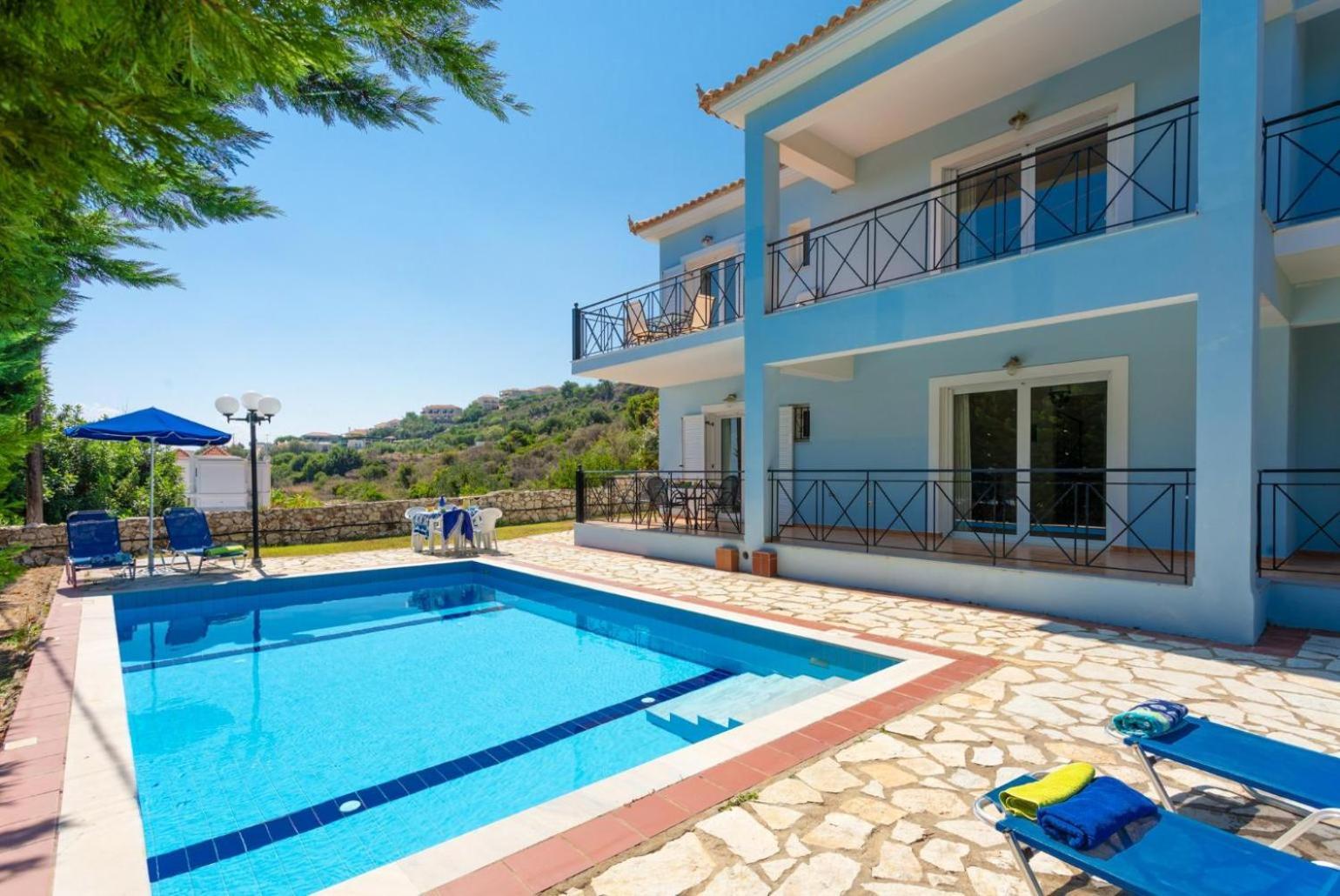 Skala Villa Blue Spathíon Exterior foto