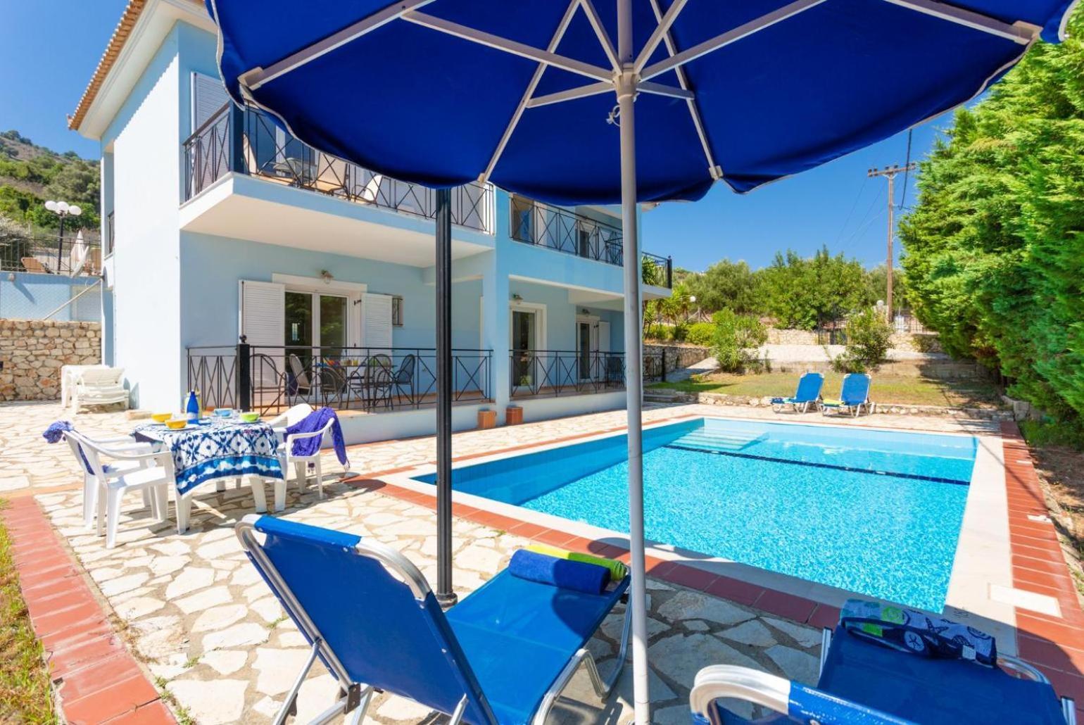 Skala Villa Blue Spathíon Exterior foto