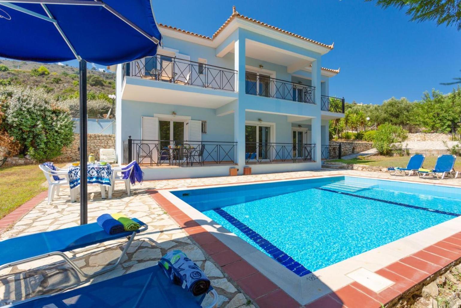 Skala Villa Blue Spathíon Exterior foto
